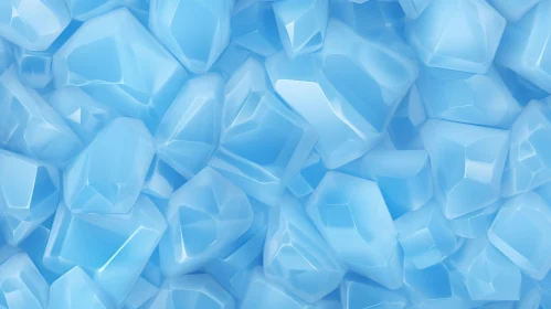 Blue Ice Cubes Background Render