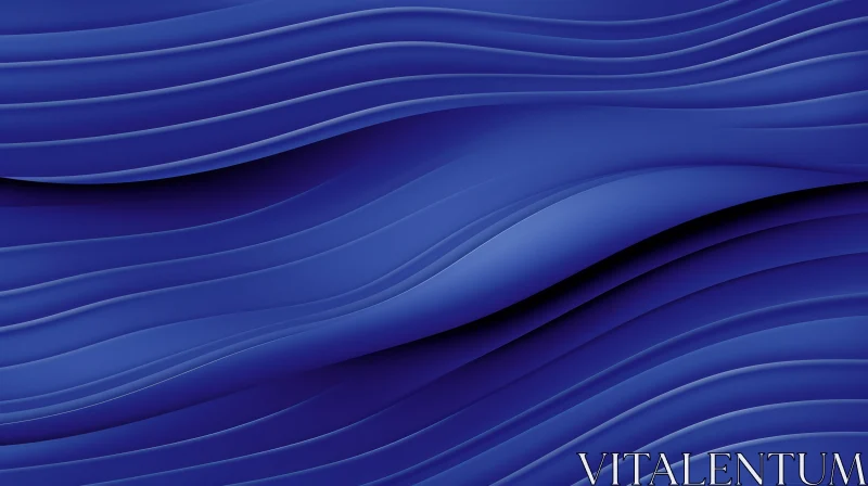 Blue Wave Pattern Background AI Image