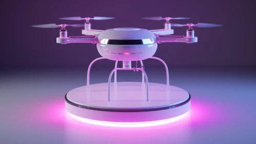 Futuristic Drone Illustration in 3D