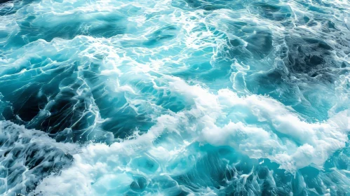 Powerful Ocean Waves - Blue Water Photography