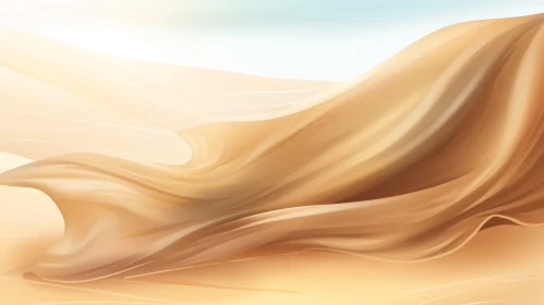 Sandstorm Wave in Desert Scene