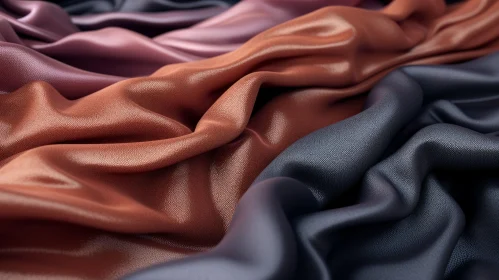 Colorful Wrinkled Fabric Texture