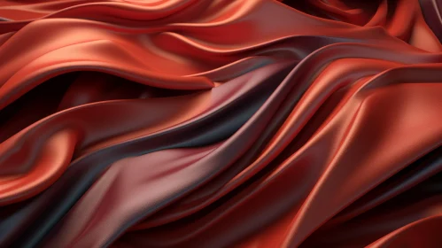 Luxurious Red Silk Fabric - Soft Draped Texture