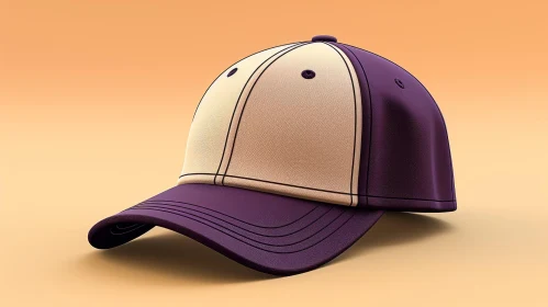 Baseball Cap 3D Rendering - Two-Toned Design