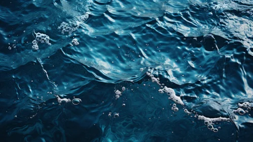 Tranquil Blue Sea Water | Serene Surface View