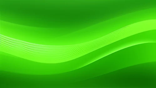 Tranquil Green Gradient Wave Background