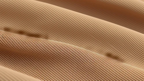 Beige Ribbed Fabric Close-Up