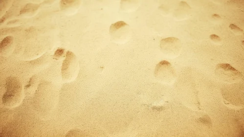 Contrasting Sand Footprints - Natural Texture