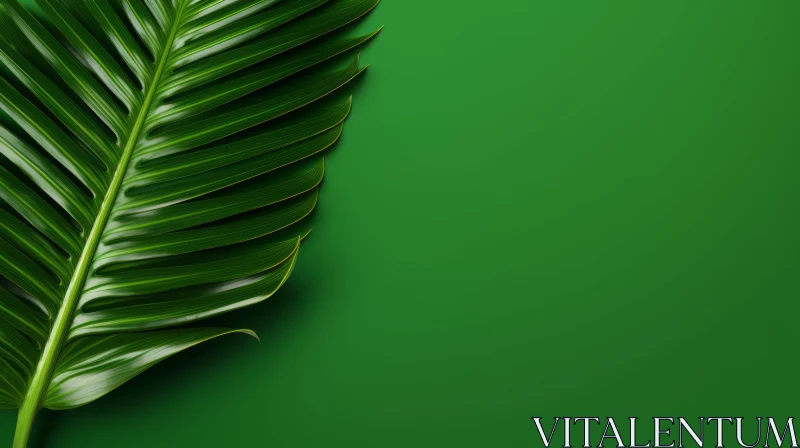AI ART Green Leaf Texture Background
