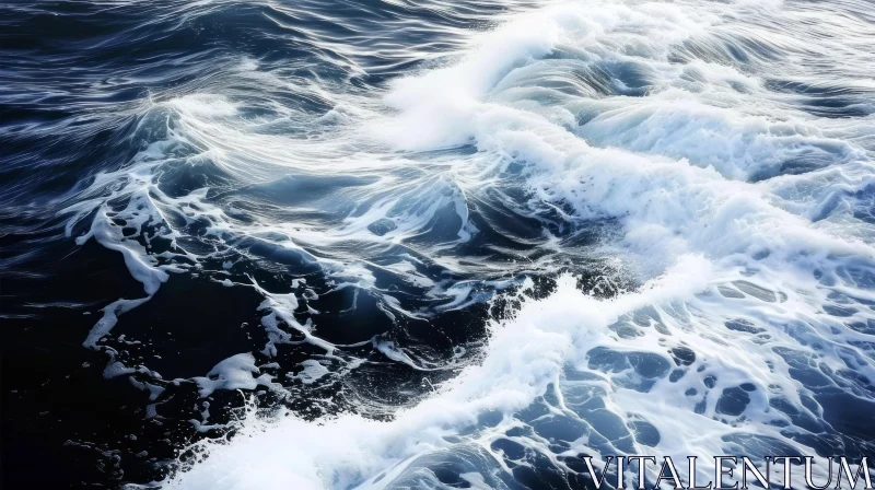 AI ART Powerful Ocean Waves - A Captivating Sea Scene