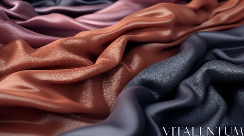 Colorful Wrinkled Fabric Texture AI Image