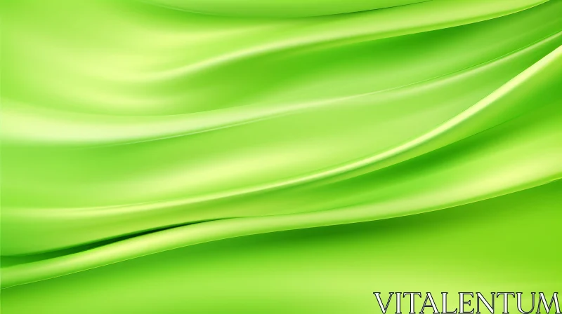 Green Silk Fabric Texture - Seamless Design AI Image
