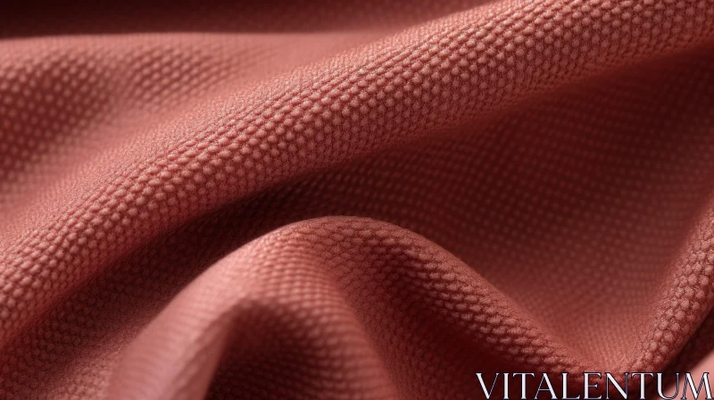 AI ART Pink Fabric with Raised Dot Texture Close-Up