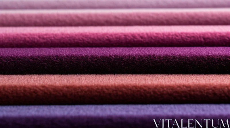 Purple Fabric Stack - Soft and Velvety Textiles AI Image