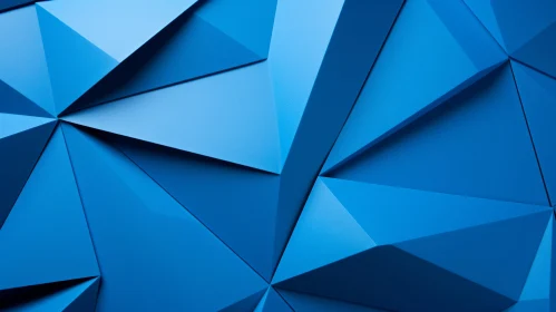 Blue Polygonal Background | 3D Rendering