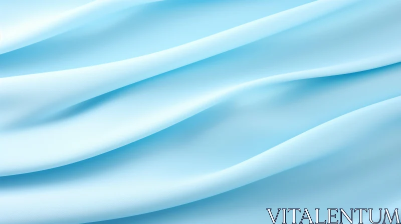 AI ART Blue Silk Fabric Waves Abstract Texture
