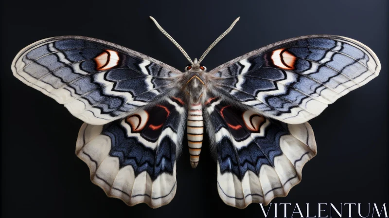 Beautiful Moth Photography AI Image
