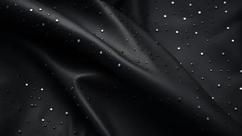 Intriguing Black Leather with Silver Rivets