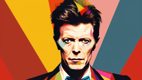 Colorful Pop Art Portrait of a British Icon