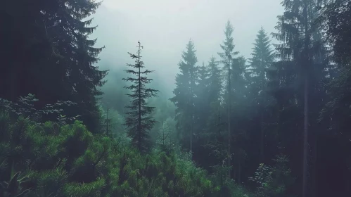 Enigmatic Misty Forest Photography