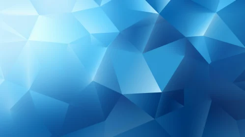 Blue Abstract Polygonal Shapes Background