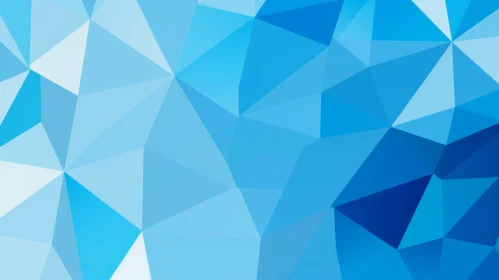 Blue Abstract Polygonal Shapes Background