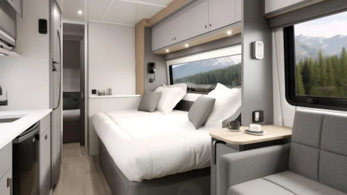 Cozy Modern Camper Van Interior Design