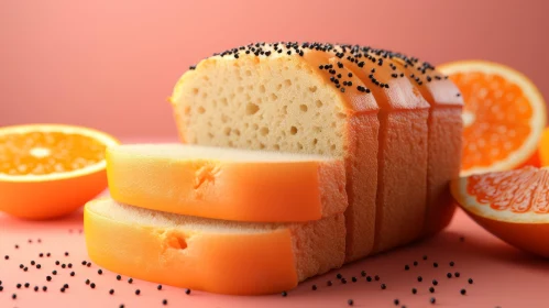 Delicious Orange Loaf Cake with Poppy Seeds | Food Art