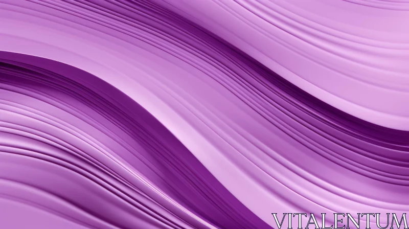 AI ART Soft Pastel Purple 3D Wavy Surface Rendering