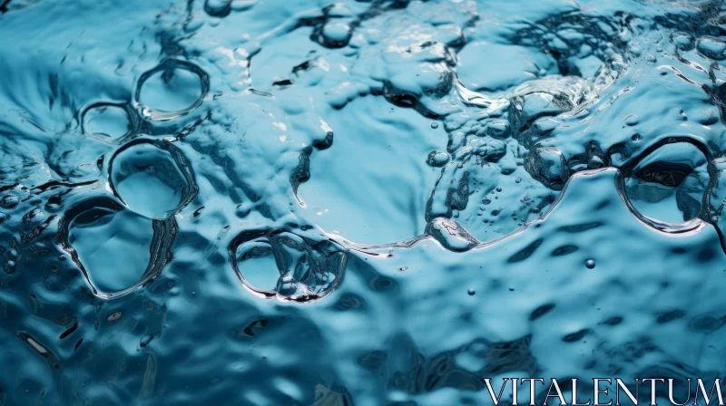 Blue Water Surface Close-Up | Natural Beauty AI Image