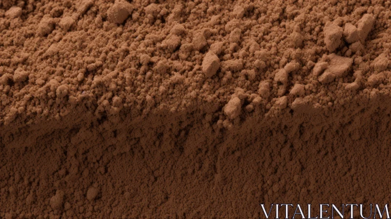 AI ART Intricate Cocoa Powder Texture - Close-up Shot