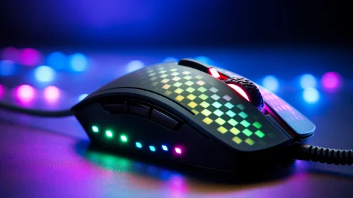 Colorful Gaming Mouse Close-Up