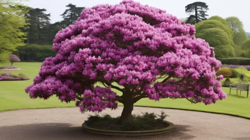 Magnificent Blooming Magnolia Tree in Nature