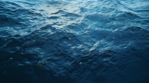 Ocean Surface Animation with Blue Water and Sunlight