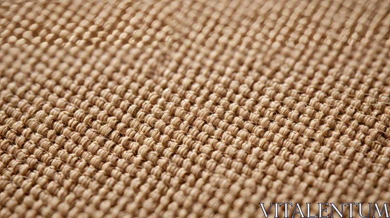 AI ART Brown Woven Fiber Carpet Close-Up | Texture Detail