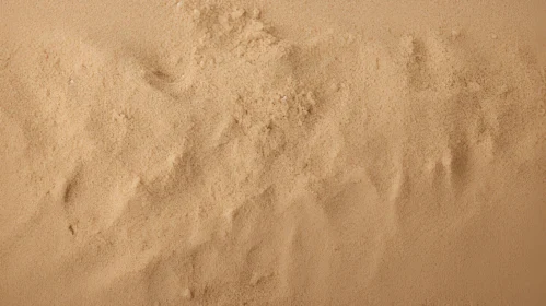 Fine Sand Surface with Footprints - Close-up Texture