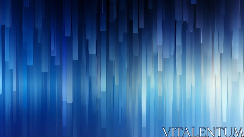 Blue Abstract Vertical Stripes Background AI Image