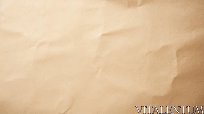 Brown Crumpled Paper Texture - Graphic Design Background AI Image