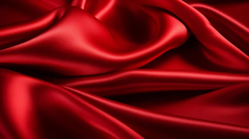 Elegant Red Silk Fabric - Smooth Luxury Material