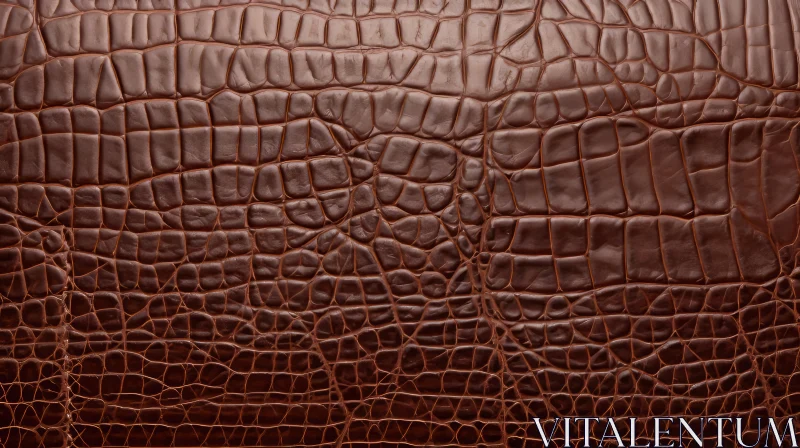 Luxurious Crocodile Leather Texture Close-Up AI Image