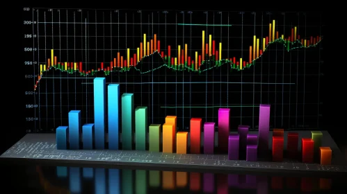 Stock Market Bar Graph Performance Visualization