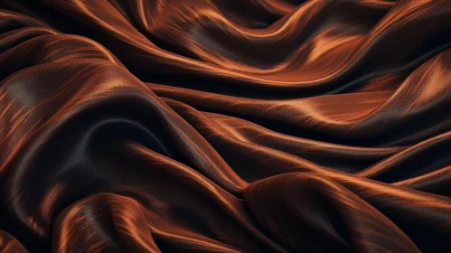 Brown Silk Fabric Texture - Depth and Warmth