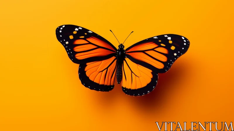 Monarch Butterfly Close-Up: Nature's Beauty Captured AI Image