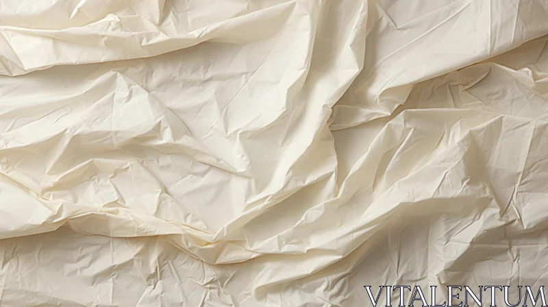 AI ART Crumpled White Sheet Texture - Minimalistic Design