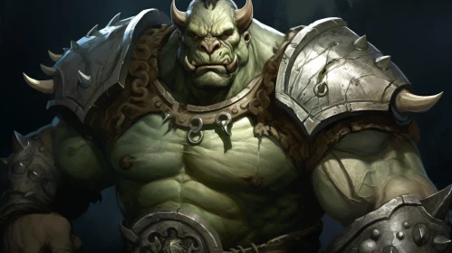 Enigmatic Orc in Digital Painting