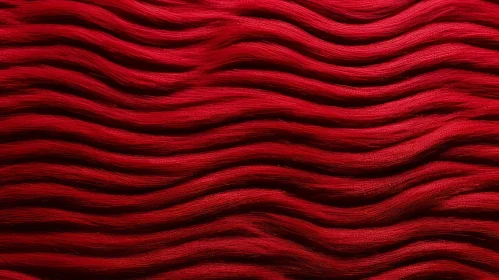 Red Wavy Pattern - Luxurious Horizontal Design