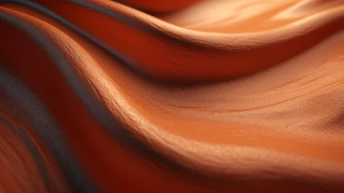 Brown Leather Texture with Rippling Surface