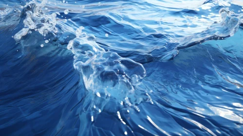 Ocean Wave Close-Up: Dynamic Water Movement