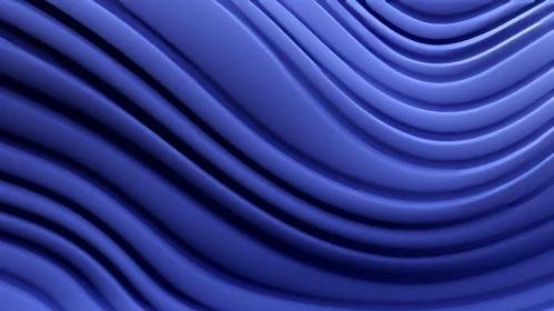 Blue Smooth Waves Background - 3D Rendering