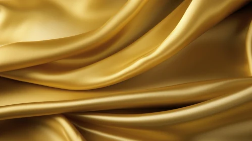 Luxurious Gold Silk Fabric Background